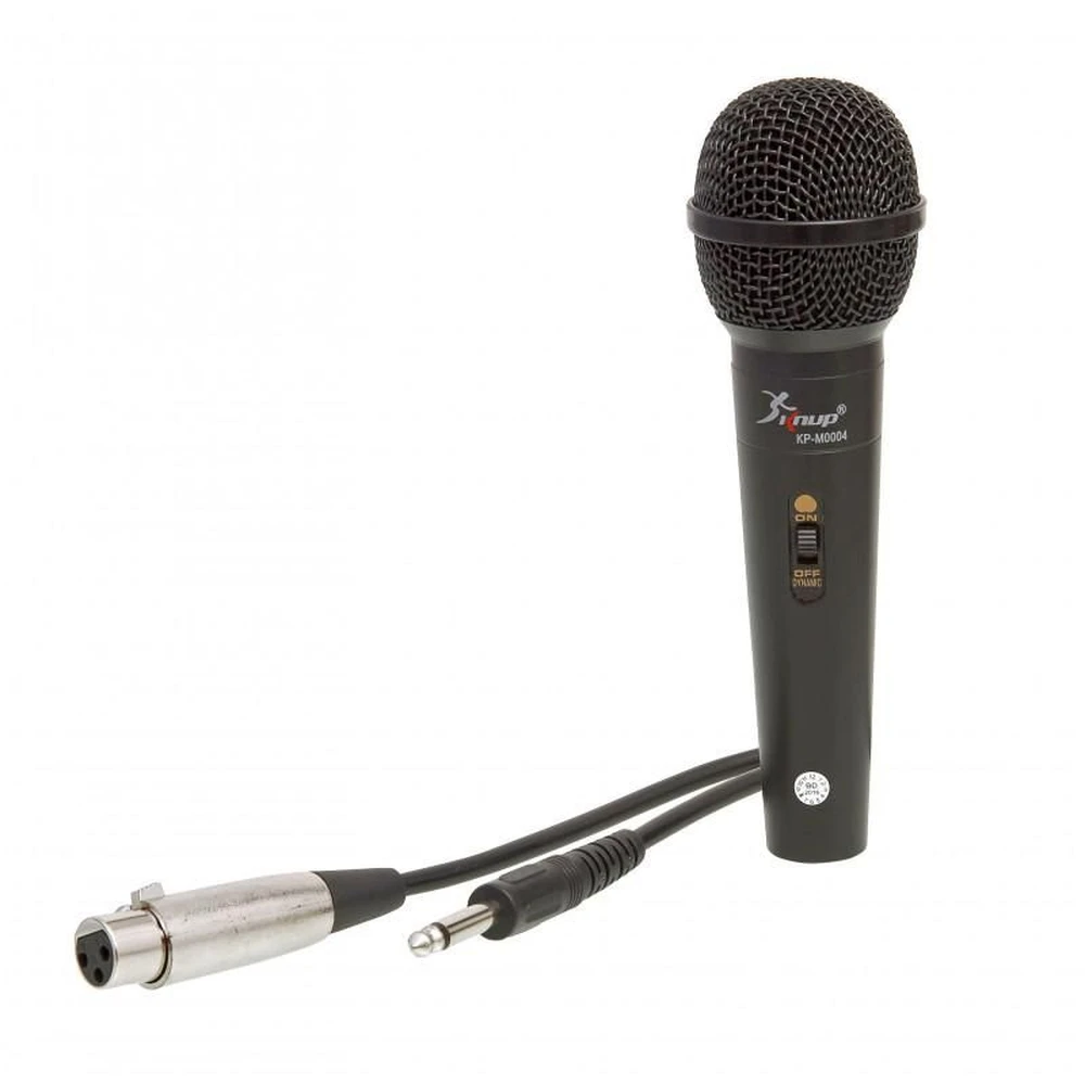 Microfone Com Fio Alta Qualidade 15KHz a 80KHz Com Cabo P10 Knup KP-M0004